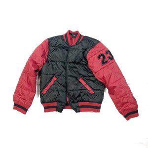 Youth JORDAN 23 Bomber Jacket Medium Red/Black